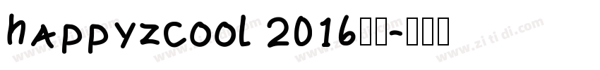 happyzcool 2016字体字体转换